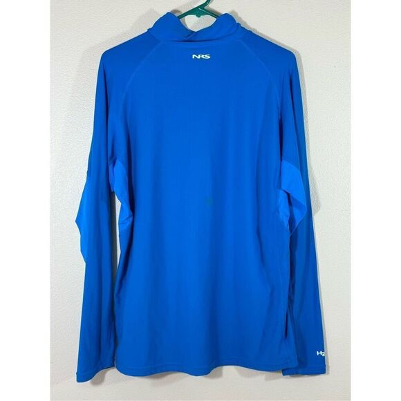 NRS Men's H2Core Lightweight 1/4 Zip Up Pullover Sea Blue Shirt Size XL - Picture 3 of 9